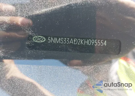 2019 Hyundai Santa Fe Sel z USA, uszkodzony, nr VIN 5NMS33AD2KH095554